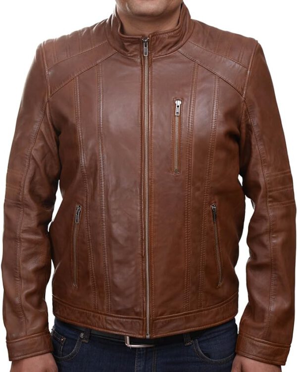 Kayzer Men's Leather Jacket HAVANA - Image 3