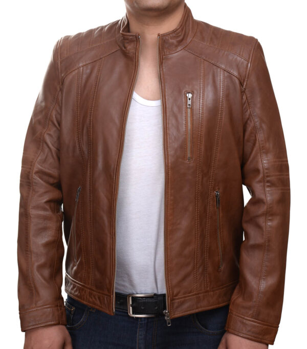 Kayzer Men's Leather Jacket HAVANA - Image 4