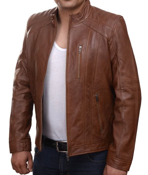 Kayzer Men's Leather Jacket HAVANA - Image 5