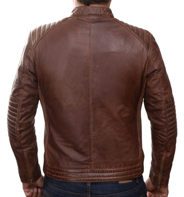 Kayzer Men’s Wax Leather Jacket ARIZONA - Image 2
