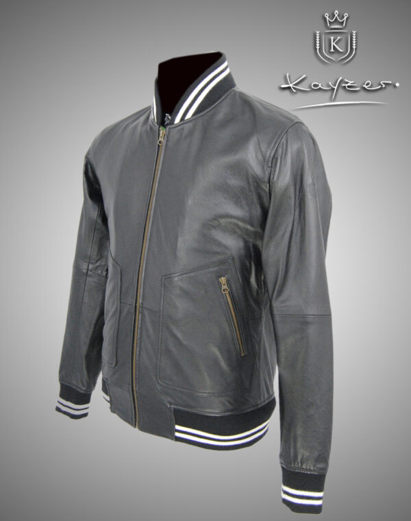 Kayzer Men's Leather Jacket COLUMBUS - Image 11